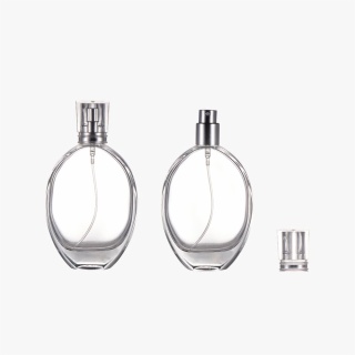 flacons de parfum en verre ovale