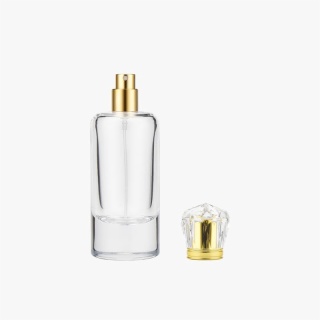 Bouteille de parfum à cylindre transparent