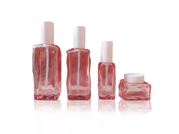 pink-glass-cosmetic-jars